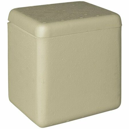PLASTILITE Insulated Biodegradable Cooler 9 5/8'' x 7 3/4'' x 10 1/8'' - 1'' Thick 451RABX8564